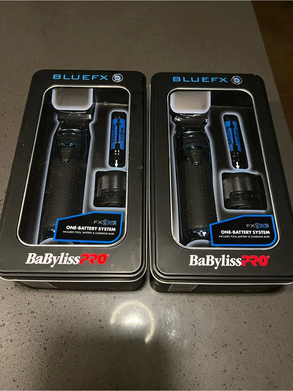 BaBylissPRO BlueFX One-Battery Trimmer (Set of 2) - Black